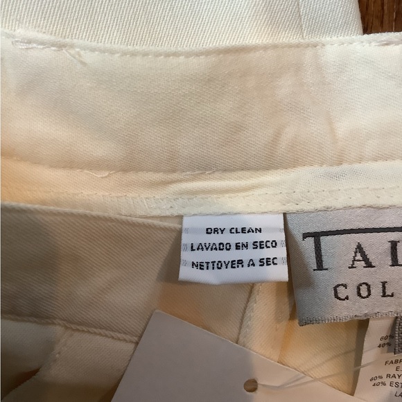 TALBOTS COLLECTION. NWT. SIZE 6. IVORY CREAMY WHITE DRESS PANTS - Picture 6 of 9